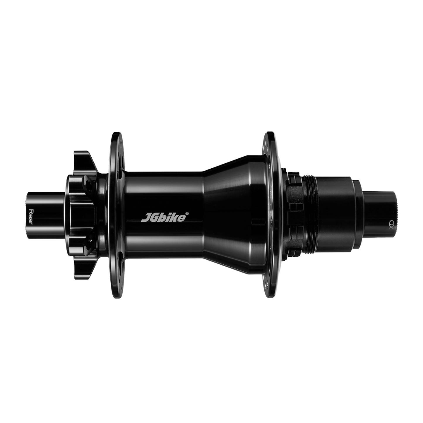 JGbike MTB V2 Hubs, 6 Pawls, 57 Teeth, 114 Points Engagement, 32H for 6 Bolts Disc Brake, Compatible for Shimano HG MS and Sram XD Driver Body, 8 9 10 11 12 Speed