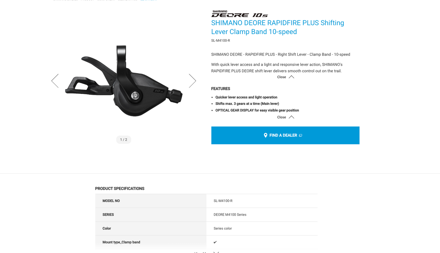 JGbike Compatible 10 Speed MTB 4pc groupset for Shimano Deore M4100: Right Shift Lever,Long cage Rear Derailleur, 11-42T Cassette or 11-46T Cassette, KMC X10 Chain