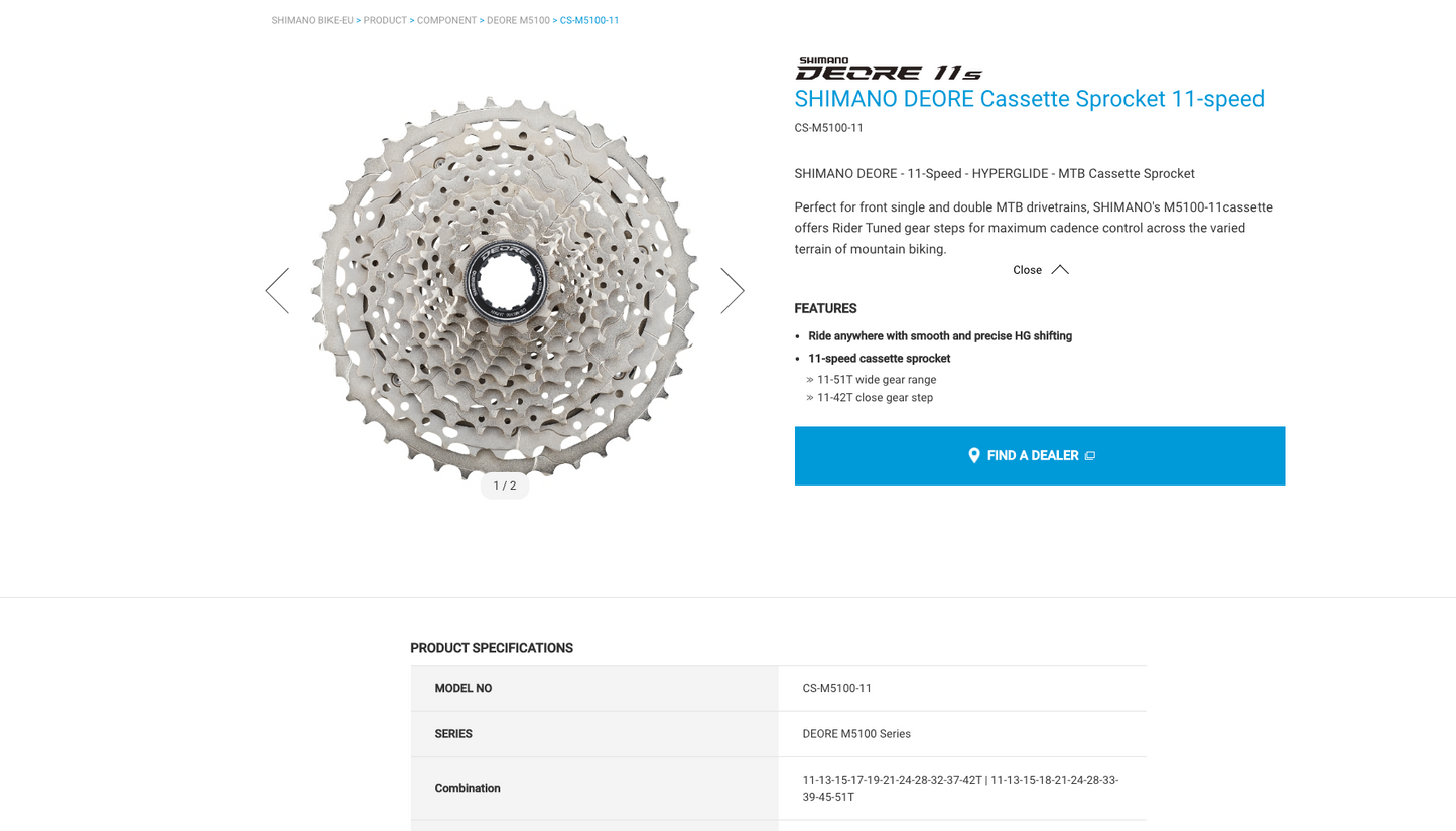 JGbike Compatible MTB groupset for Shimano M5100 11 Speed shifters & Rear Derailleur, KMC X11 Chain, RD-M5100SGS