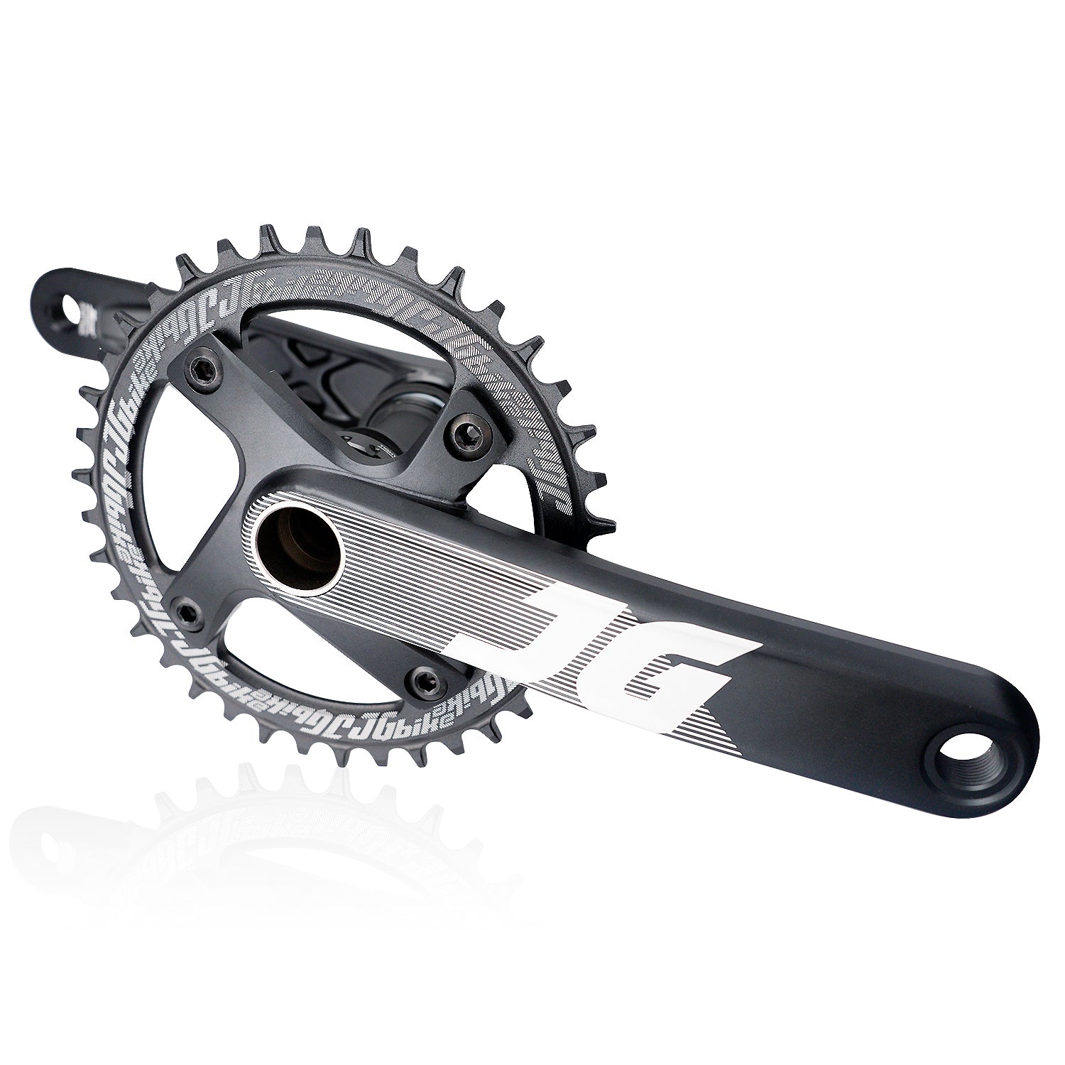 JGbike FULL CNC Mountain Bike Crankset 68/73 BB 170mm 104 BCD with  Chainring & Bolts