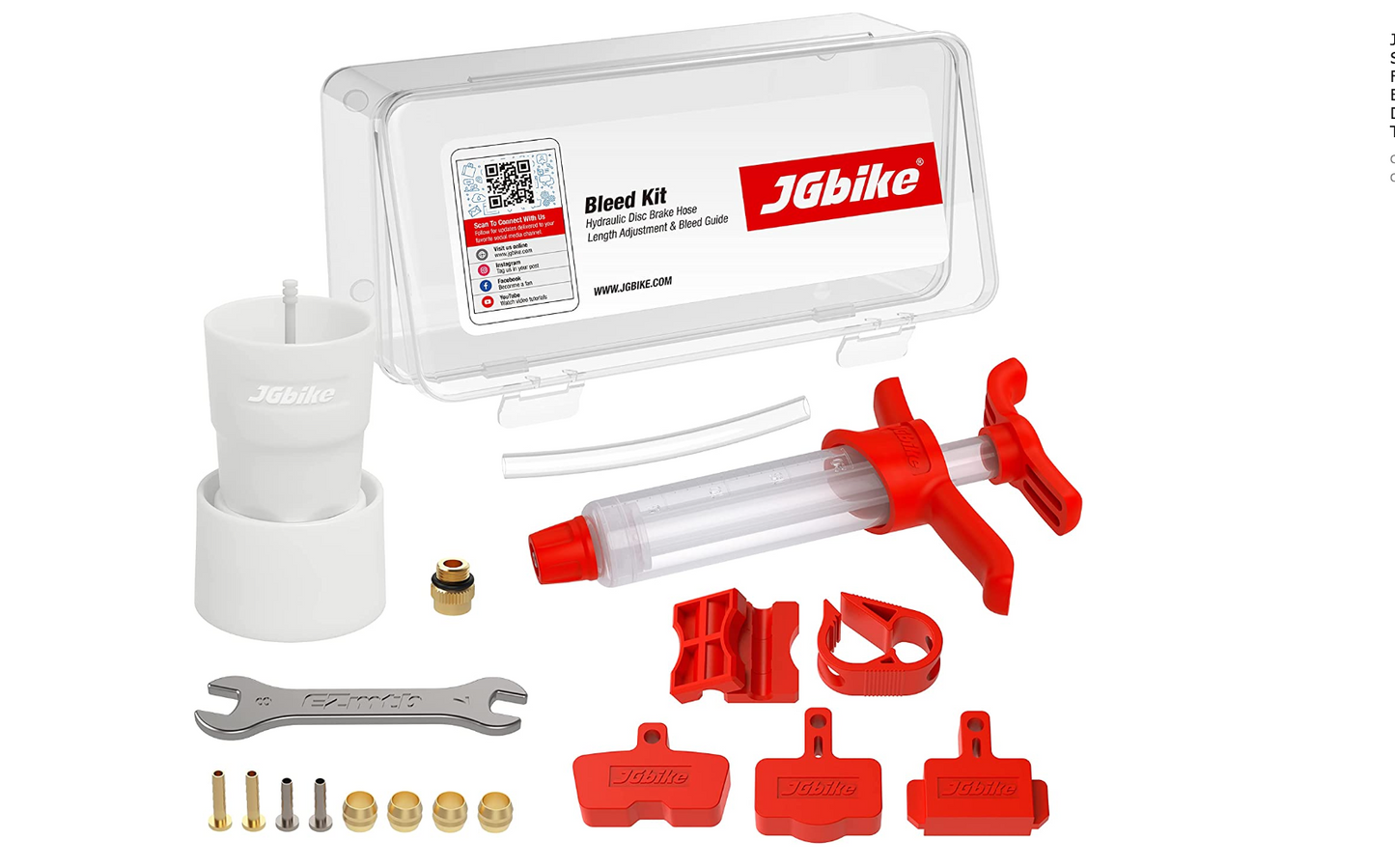 JGbike Standard Bleed Kit for Shimano SRAM AVID Hayes Formula Hydraulic MTB Road Brakes for MAGURA TEKTRO Giant