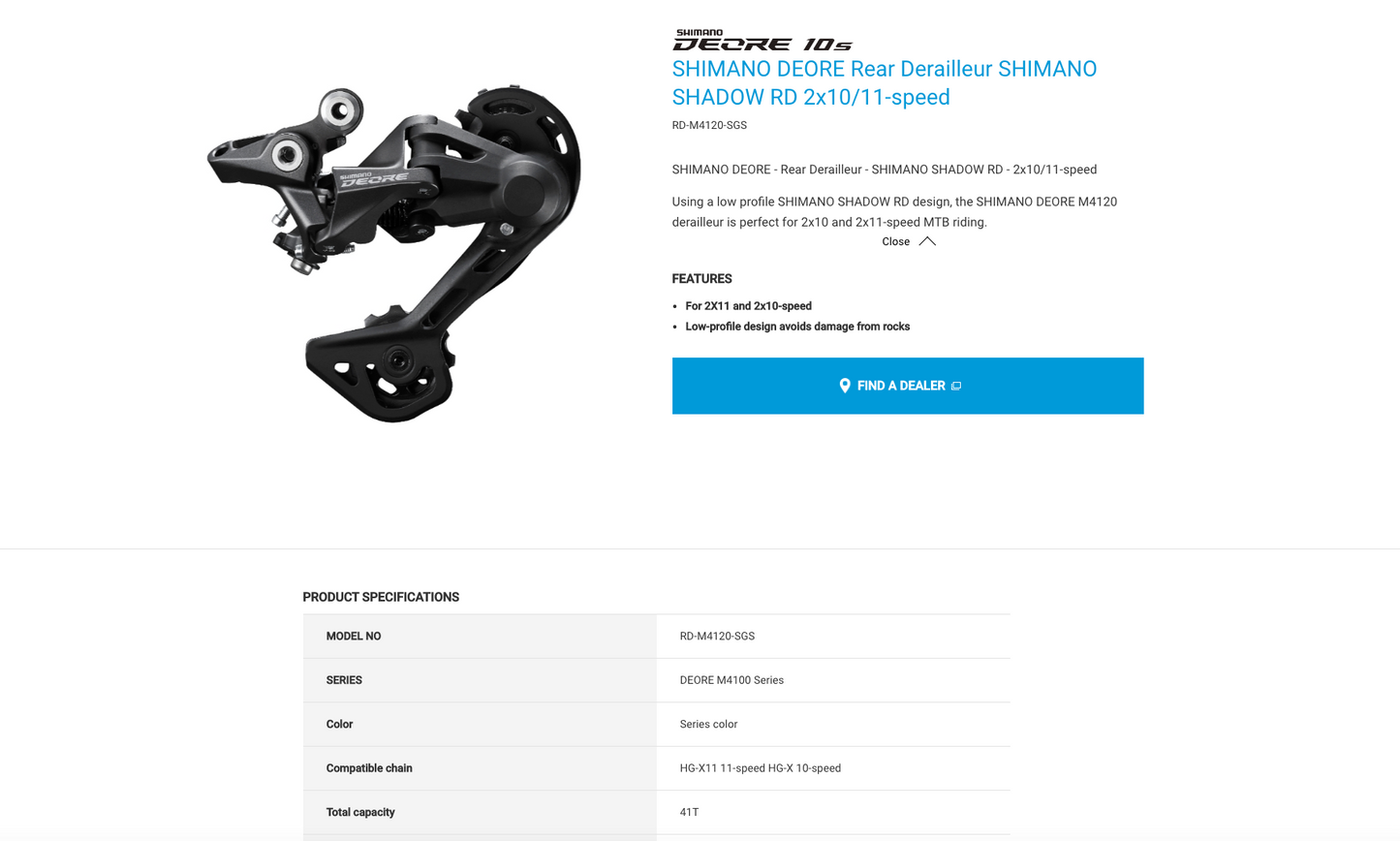 JGbike Compatible 10 Speed MTB 4pc groupset for Shimano Deore M4100: Right Shift Lever,Long cage Rear Derailleur, 11-42T Cassette or 11-46T Cassette, KMC X10 Chain